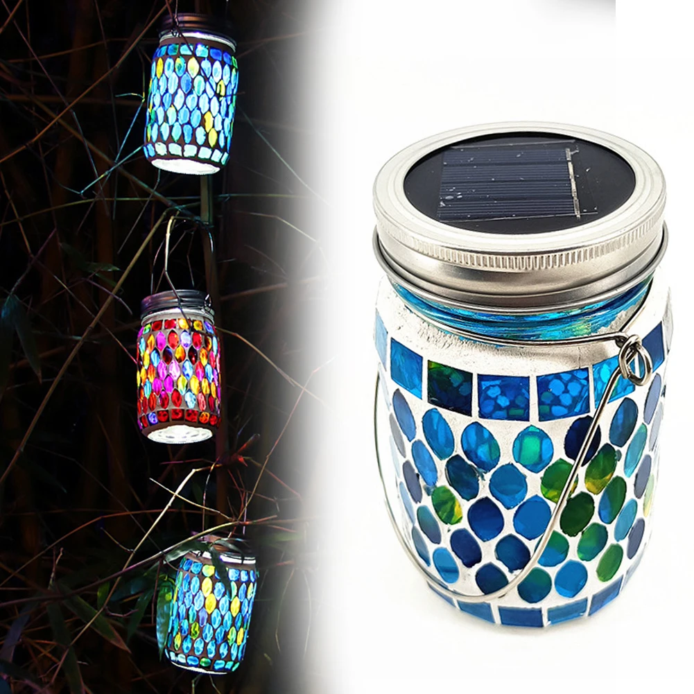 Waterproof Solar Hanging Light Jar for Garden Patio