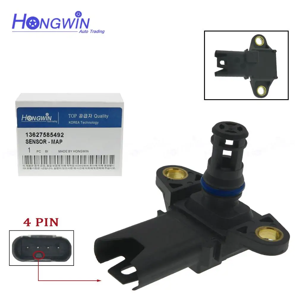 

OEM# 13627560063, 13627585492, 227083 New Manifold Absolute Pressure MAP Sensor For BMW 335i 550i 750i 740Li X5 X6 Z4 B7 2007