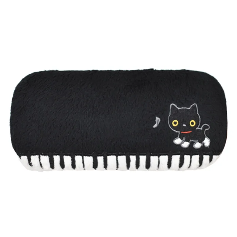 Kutusita Nyanko Piano Plush Glasses Case Box Black Cat Cute Kawaii Sunglasses Case Organizer