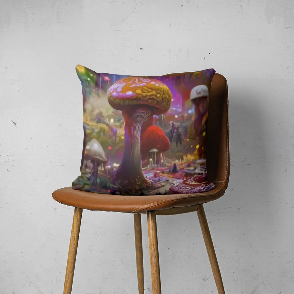 

PSYCHEDELIC PILLOW 145 Customizable Bedroom Bed Sofa Hotel Car Lumbar Pillow Fashion Decorative Cover