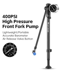 High-Pressure Portable Bicycle Pump with Schrader Valve Inflator (400PSI)