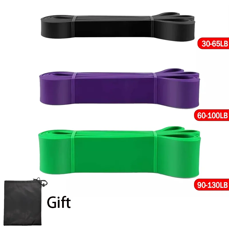 Pilates & Gym Power Resistance Bands for Strength Training and Bodybuilding