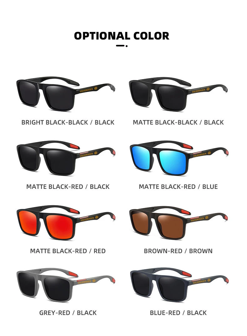 Men's Polarized Sunglasses Vintage Fishing Driving Sun Glasses for Volkswagen VW
