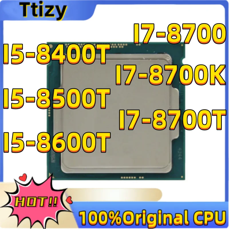 Intel original i7 8700 i7 8700k i7 8700t i5 8400t i5 8500t i5 8600t cpu png