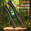 WPKOPYA Roasted Black beech multi-purpose axe handle, logging axe with cowhide lanyard, household tool axe solid wood handle 1
