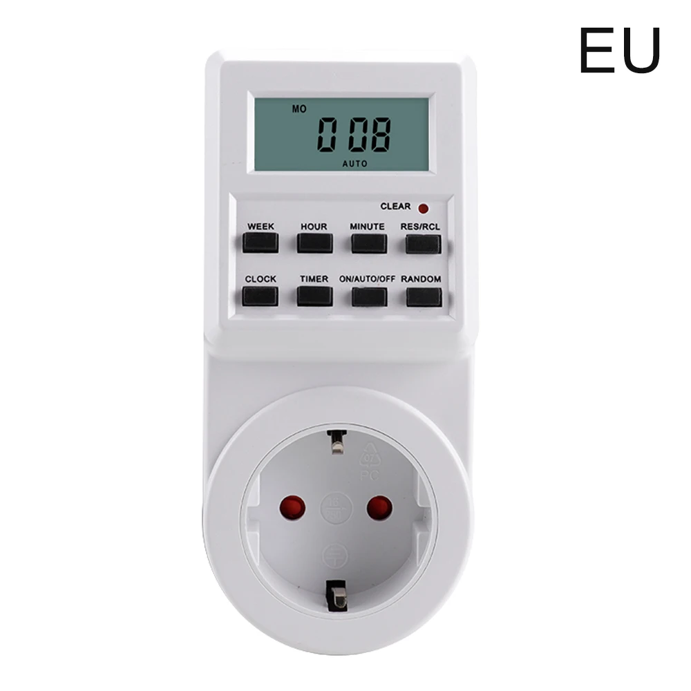 Programmable Digital Timer Switch for Home Energy Efficiency and Kitchen Appliance Control
