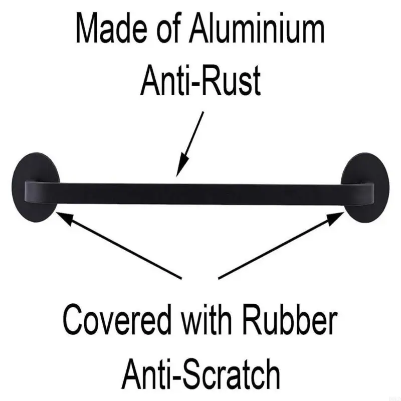 Towel Bar for Refrigerator Towel Holder Hook Hanger for Fridge Kitchen Stove Oven Dishwasher D0LD