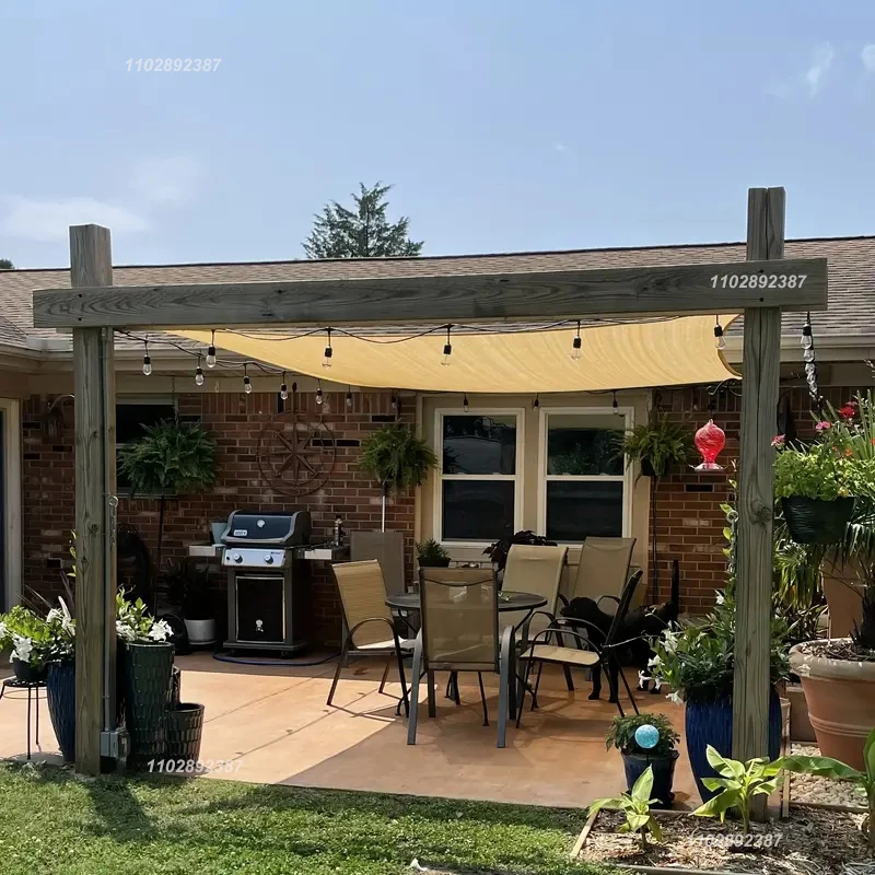 Outdoor garden sunshade net terrace sunshade camping sunshade net UV protection HDPE sunscreen fabric sunshade net