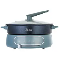 Midea – marmite électrique fendue, amovible et lavable, grande capacité, multifonction, antiadhésive, ébullition rapide 5