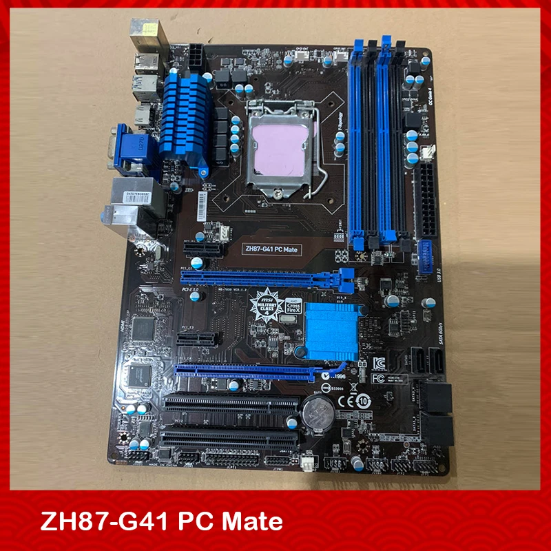 Оригинальная настольная материнская плата для Msi ZH87-G41 PC Mate LGA1150 DDR3 64 Гб PCI-E 3 0 SATA3