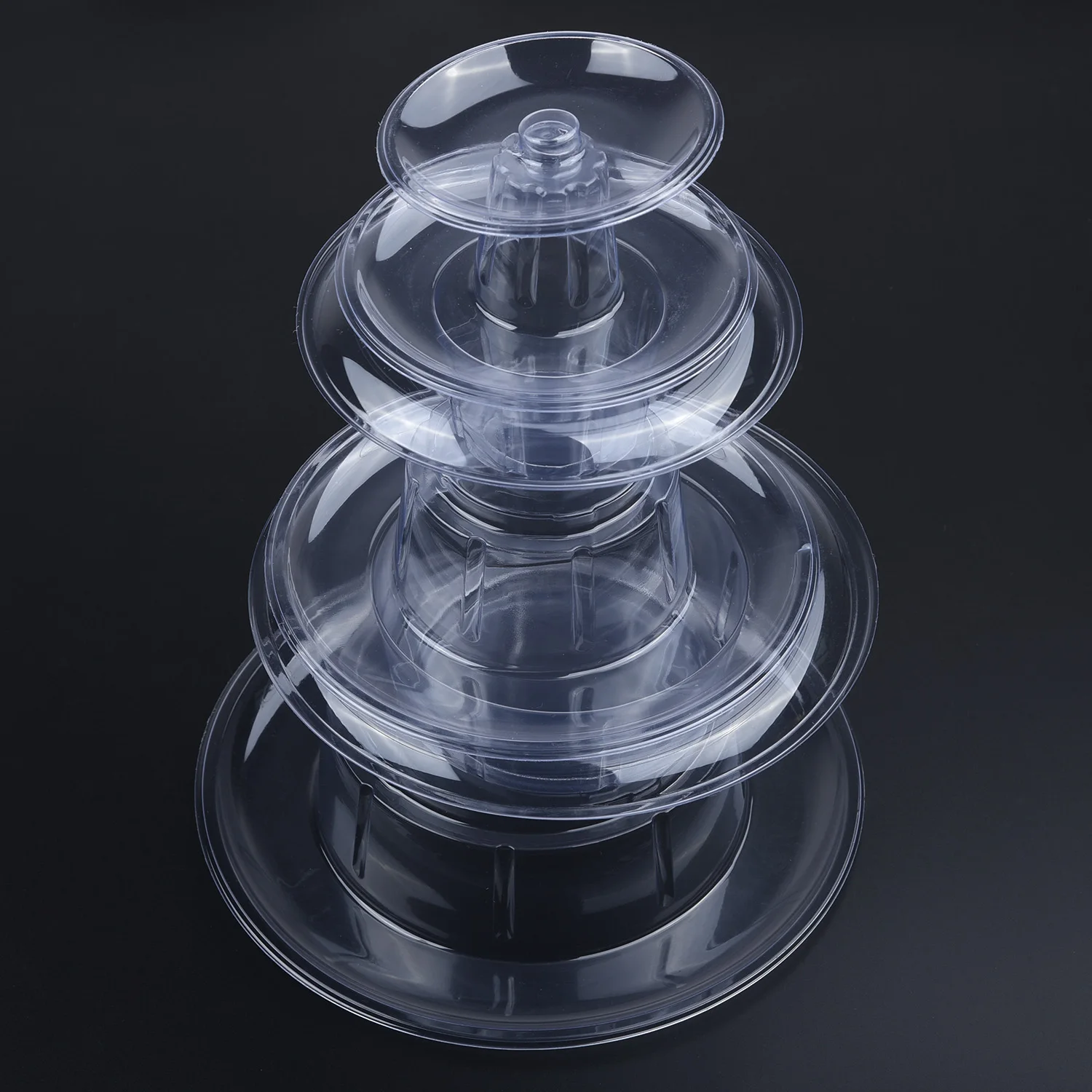 

6 Tiers PVC Round Macaroon Tower Stand Cake Display Rack Macaroon Cake Holder Tray Home Birthday Party Wedding Decoration