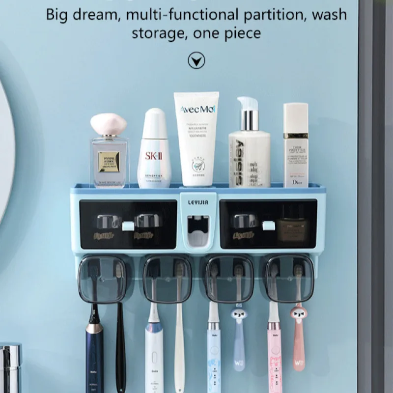 Wall Mounted Toothbrush Holder Electric Toothbrush Holder Toilet Wash Cup Set
