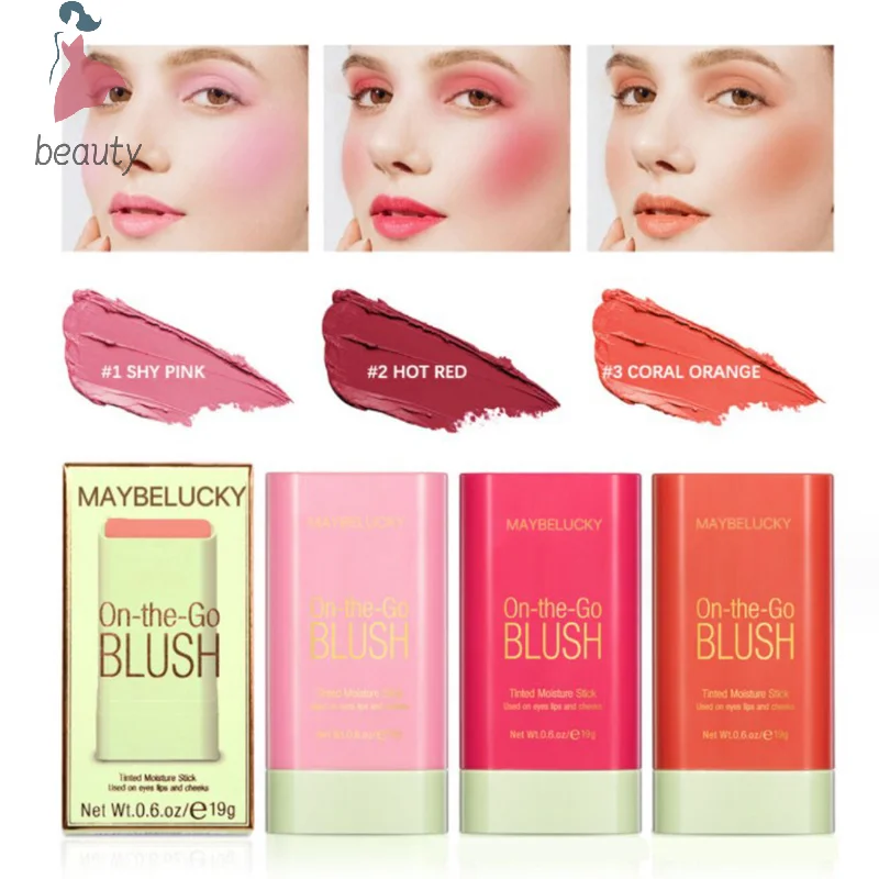 New Liquid Cheek Blush Facial Nourishing Blush Gel Cream Natural Waterproof Multi-purpose Eye Shadow Contouring Makeup Cosmetics