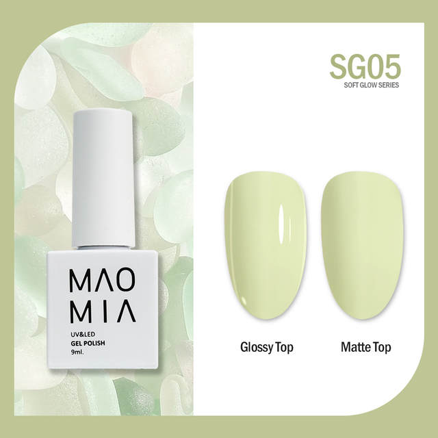 Soft Glow Gel Polish 8 Colors Soak Off Uv/Led 9ml Professional Varnish  Salon Glitter Nail Paint Semi Permanent Manicure