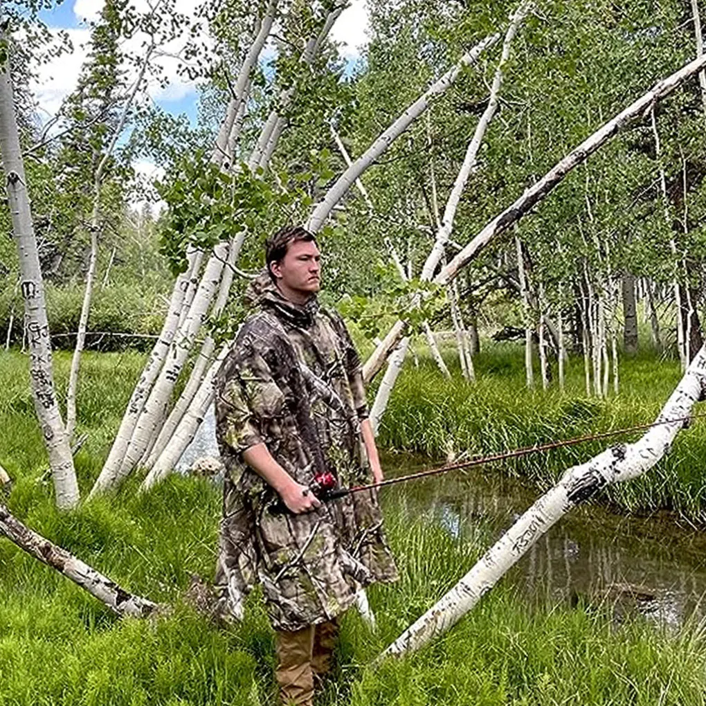 Camouflage Durable And Waterproof Raincoat &ndash; Reliable Against Rain And Wind Durable Materials Maple leaf camouflag Free Size