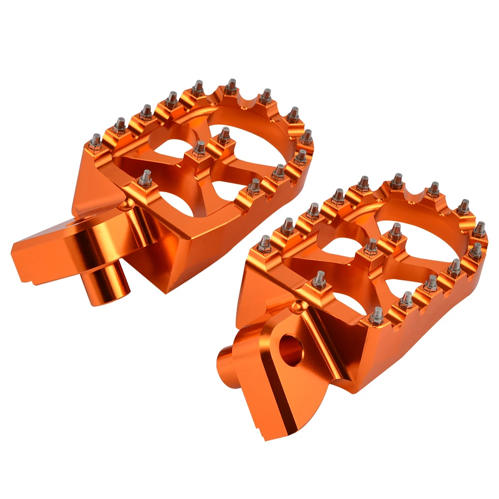 NICECNC Orange 57mm Wide Forged Footpeg Footrest FootPegs