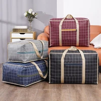 Large luggage Bag Large Capacity Woven Bag Multifunctional Luggage Packing Bag Clothing Organizer Zipper Portable Moving Bags 2
