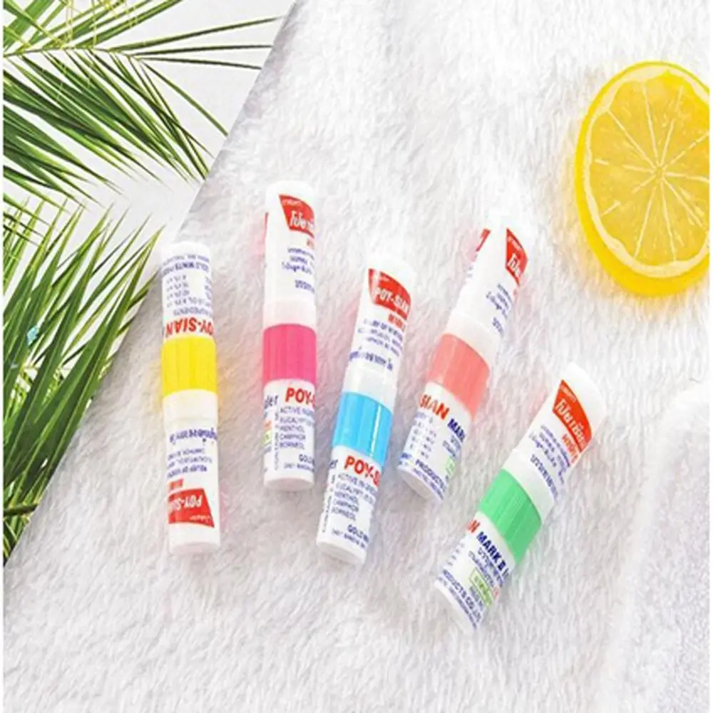 Asthma Poy Sian Stick Refreshing Aroma Oil Stick Motion Sickness Dizziness Inhaler Mint Cylinder Oil Health Care Nasal Inhaler