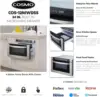 -12  24 in. Built-in Microwave Drawer with Automatic Presets, Touch Controls, Defrosting Rack and 1.2 cu. ft. 3