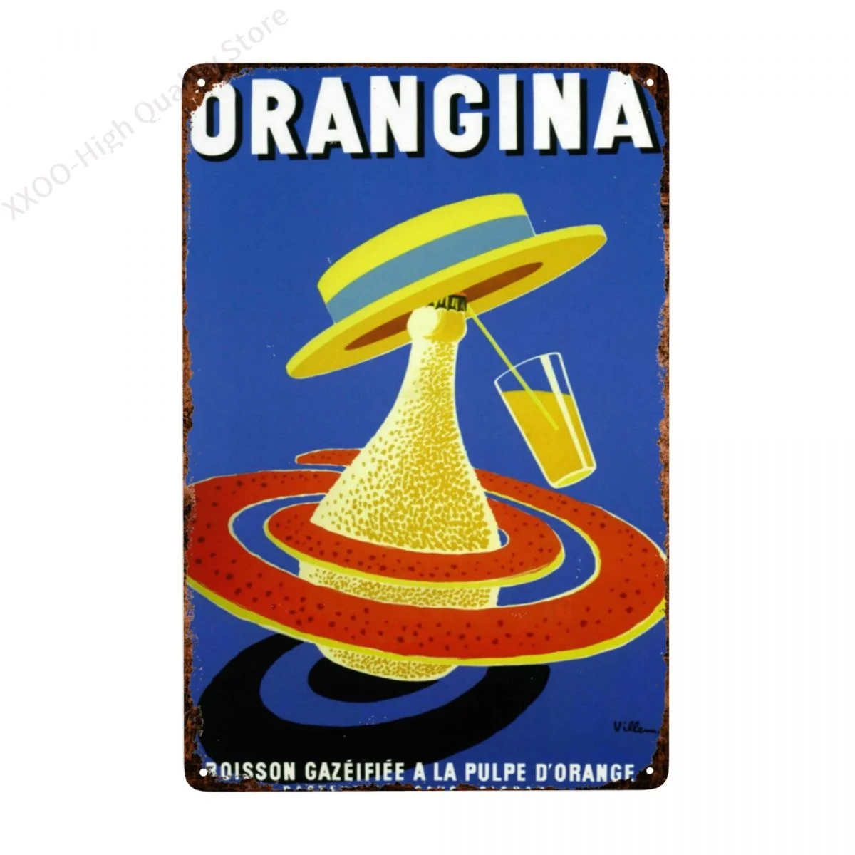 Orangolation Lata De Metal Grande Cartel Poster Placa De Pared 20 X30Cm