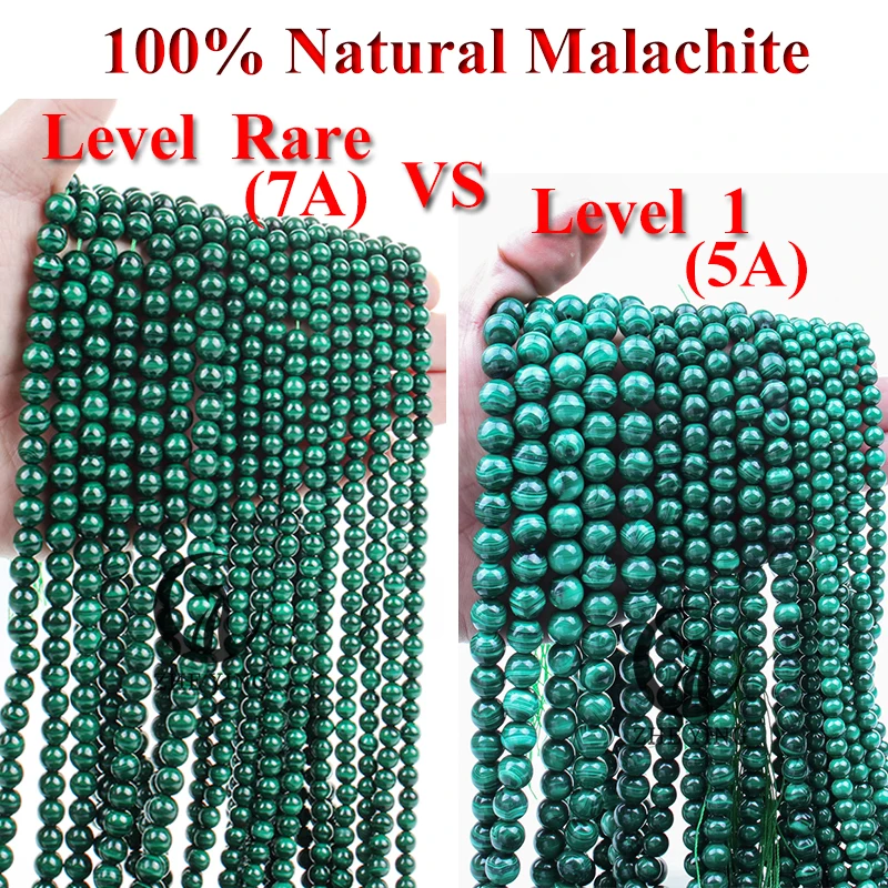Zhe Ying 100% 천연 공작석 스톤 비즈 쥬얼리 만들기 에메랄드 Labradorite 비즈 팔찌 목걸이 DIY 액세서리