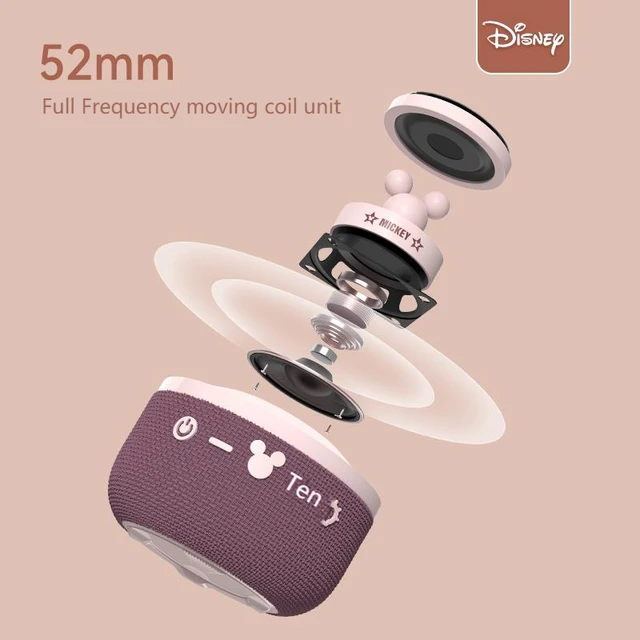 Disney-altavoz inteligente con Bluetooth S6, dispositivo de Audio inalámbrico con sonido envolvente HIFI, RGB, para acampada y el hogar - Image 2