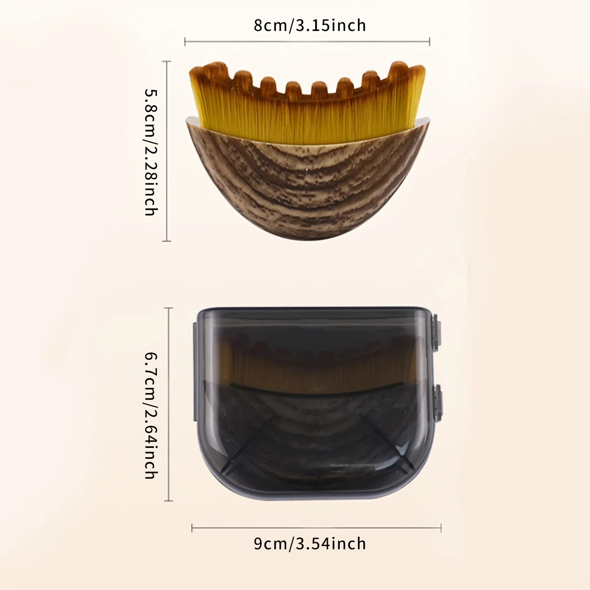 Portable Lymphatic Face Massager - Anti-Puffiness Brush for Jawline Contour & Drainage, Soft Nylon Bristles (Pain-Free Skincare)