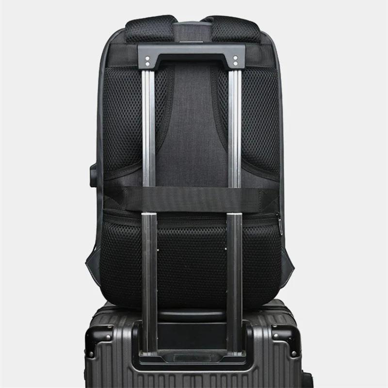 Large capacity business backpack men Multi functional waterproof  travel backpack USB charging school backpack for boys