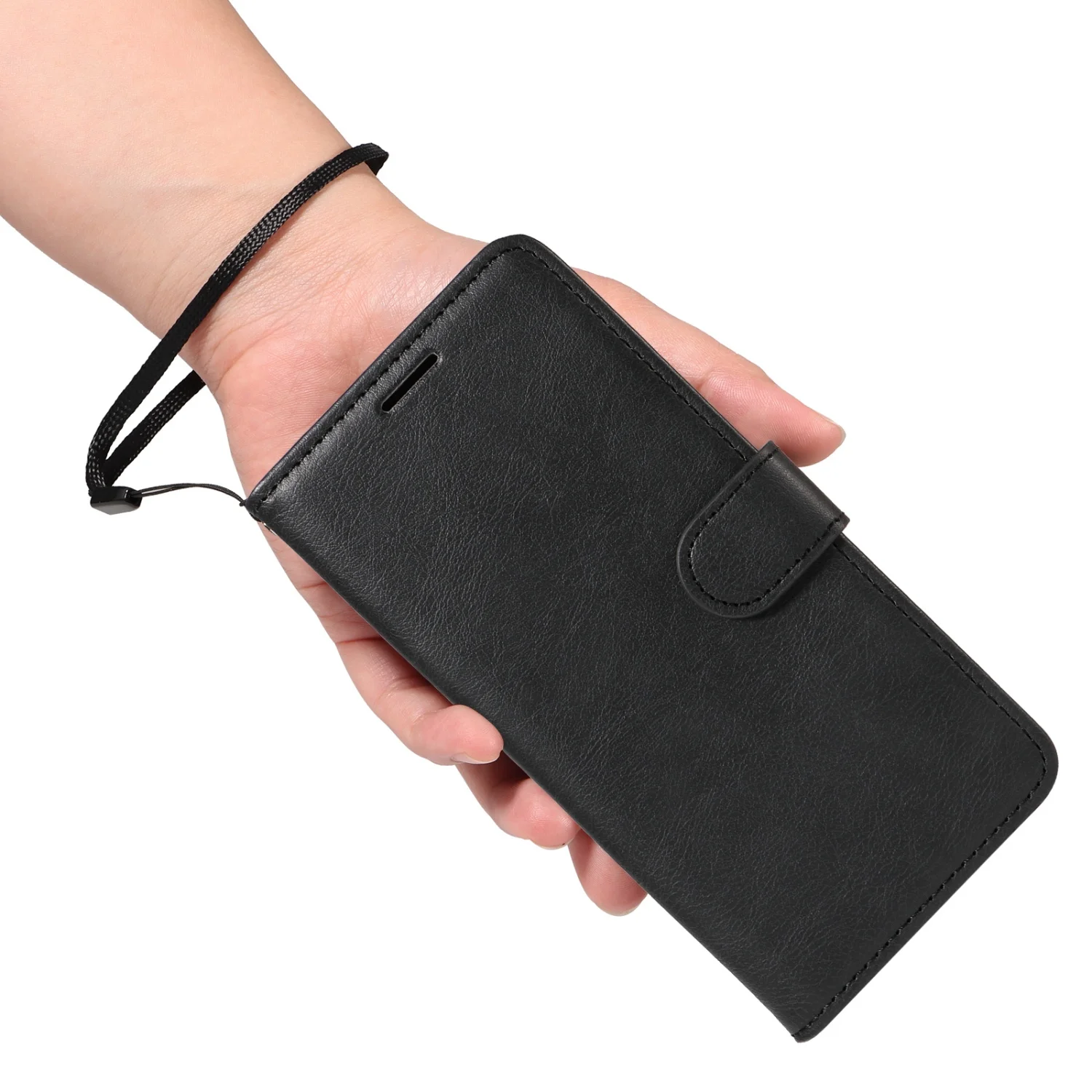 Luxury Leather Flip Phone Case with Magnetic Closure and Shockproof Wallet Feature