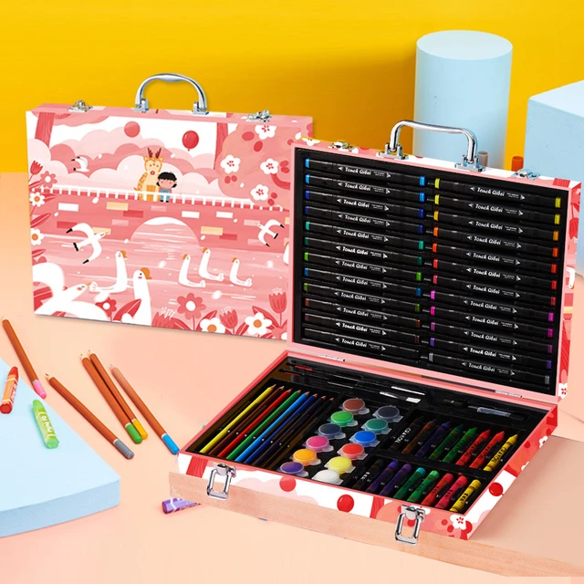 Kids Gifts Drawing Set Suitcase Drawing kit Children Art Set Watercolor  Markers Crayons Art Painting Tools For Boys Girls Gifts - AliExpress