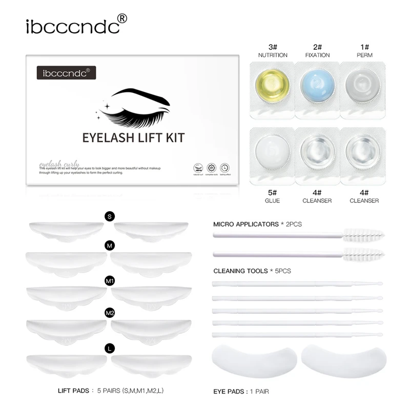 ibcccndc Keratin Eye Lash Brow Lifting Kit Eyelash Lift Perm Eyebrows