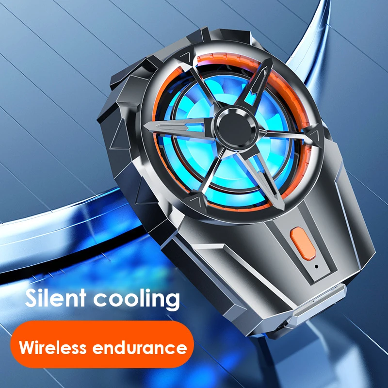 Phone Cooler Mobile Radiator Cell Phone Fan RYRA X52 Cooling Fans For Mobile Phone Rechargeable Battery Silent Three Speed Adjustable Gaming Radiator Clip