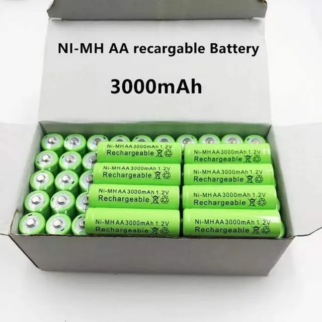 1~12PCS 100% Original AAA 3000 MAh 1.2 V Quality Rechargeable Battery AAA 3000 MAh Ni-MH Rechargeable 1.2 V 3A Battery 3