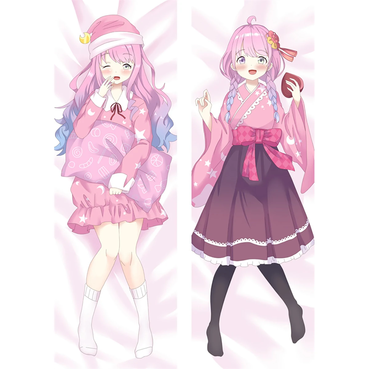 

Подушка Dakimakura Vtuber Himemori Luna, подушка для всего тела, детская игрушка, наволочка для диванной подушки, украшение для кровати, подарок