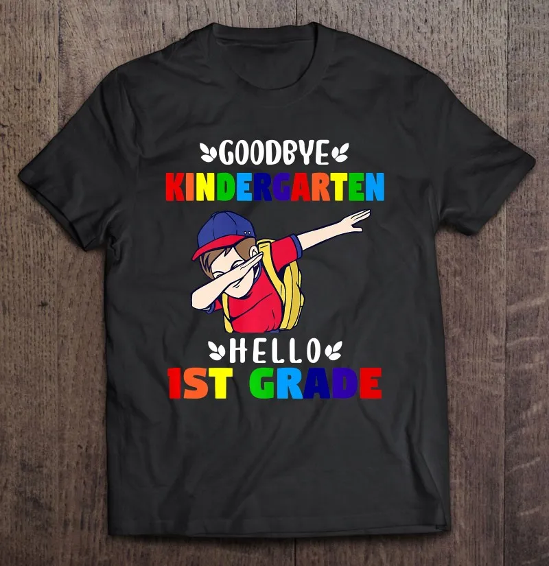 Попрощайтесь с детским садом Hello первый класс выпускной мальчик Премиум Футболка