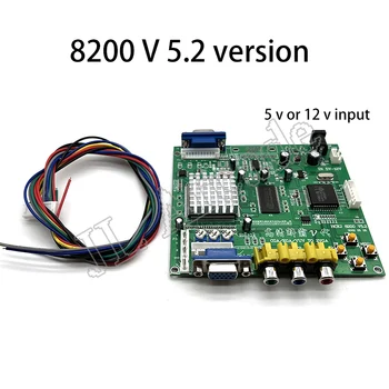 Scheda convertitore di giochi arcade GBS 8200, CGA, YUV, EGA, segnale RGB a VGA, video HD, doppia uscita, protezione non schermata