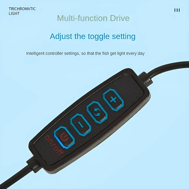 Fish Tank Clip Light, Color Changing and Dimming, USB Interface, Landscaping, Color Enhancement, Brightening 3