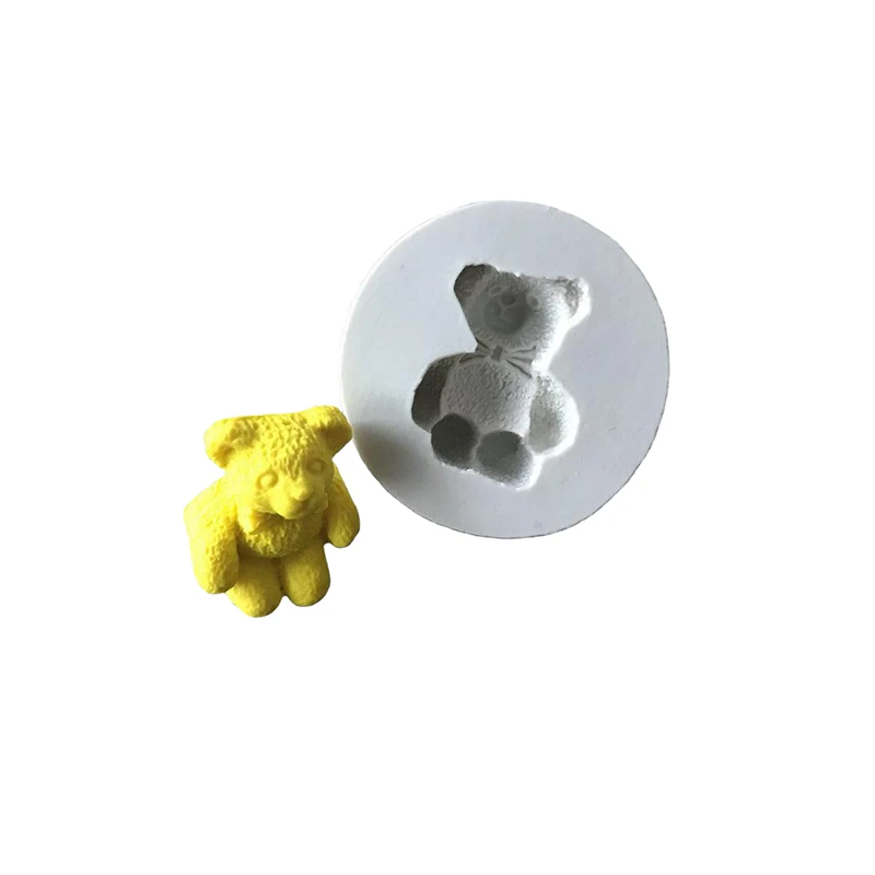 

Силиконовая форма с милым медведем, пластырь, глина, капли, клей, помадка, шоколад, десерт, Аксессуары для выпечки, инструмент