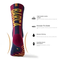 Nouveau 1 paire de chaussettes d'équipe de football, chaussettes de sport respirantes à fond de serviette épaisse pour entraînement antidérapant pour adultes 4