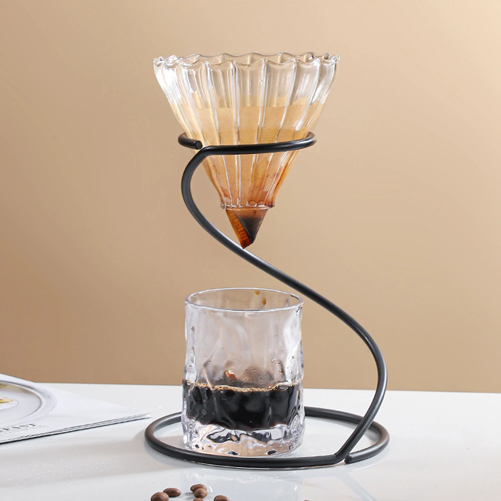

Serpentine Coffee Metal Filter Frame Holder Reusable Coffee Dripper Stand Lightweight Compact Coffeeware