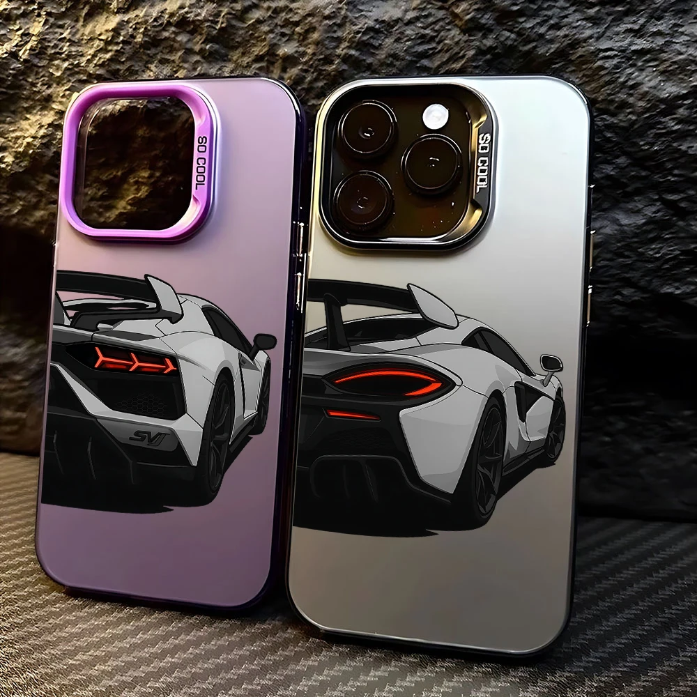 Luxury Hot Sports Car Graffiti Matte Phone Case