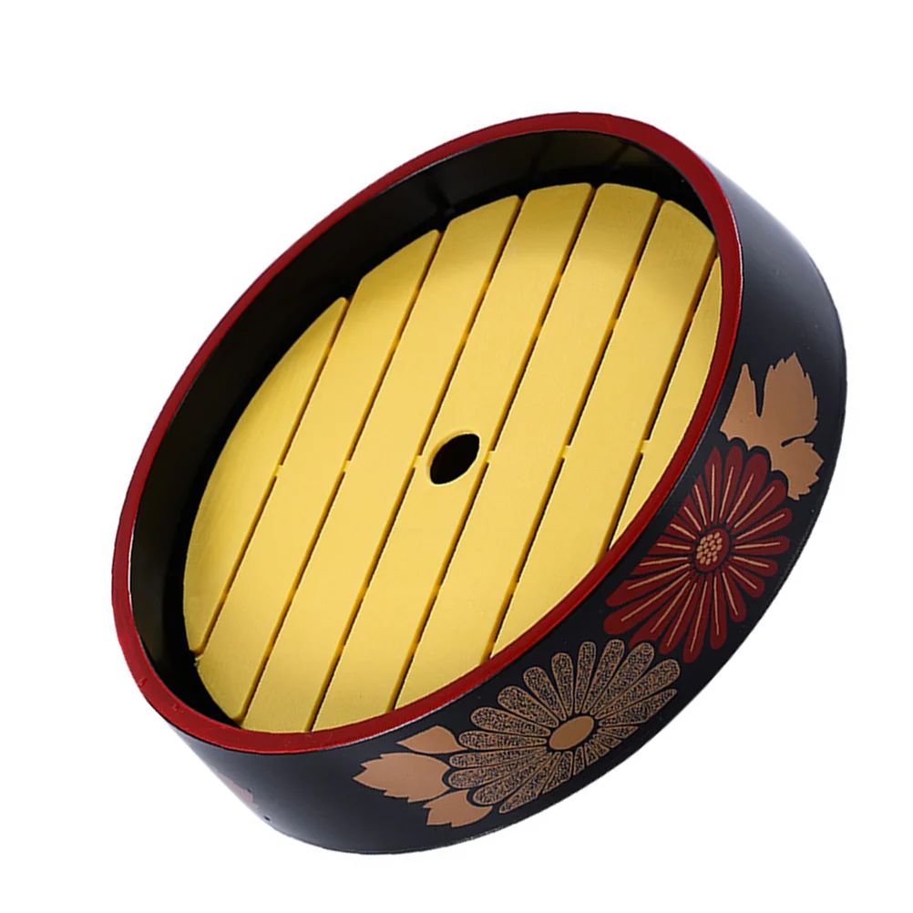 

Circle Tray Sushi Plate Salmon Barrel Sashimi Storage Platter Creative Serving Tableware