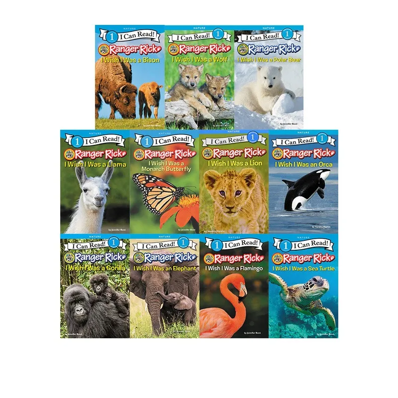 

English Original I Can Read Phase One Ranger Rick Children's Graded Animal Science Books 11 Volumes