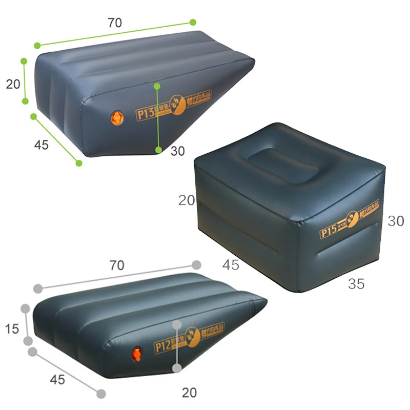 Colchón inflable para coche, cama para dormir, almohadilla de pendiente frontal, taburete inflado, cojines para relleno del asiento trasero, Gadgets para coche