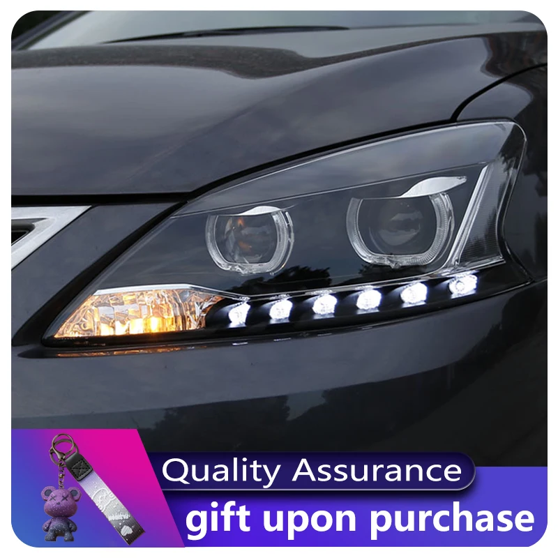 

Headlights Assembly Car Accessory For Nissan Sylphy 2012–2015 DRL Day Running Light LED BiXenon Sentra Head Lamp