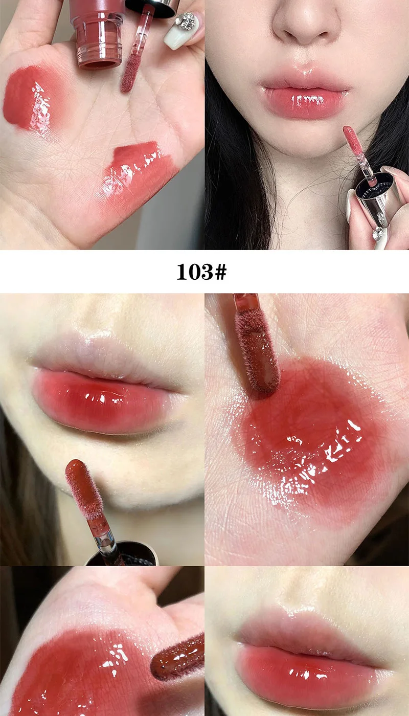 Cappuvini Baby Bottle Lip Gloss — Hydrating Mirror Finish, Glass-Effect Lip Gloss for Jelly-Like Lips, 3