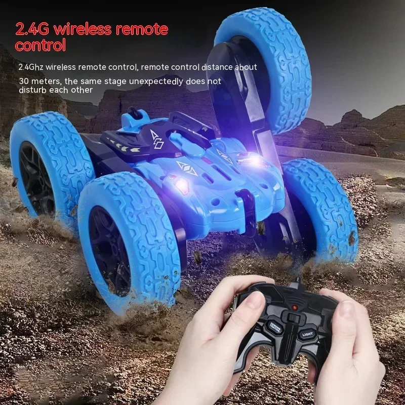 RC스턴트자동차 어린이 RC 카 완구 양면 원격 제어 스턴트 자동차 트럭 아웃도어 스타일 플립 운전 드리프트 Rc car자동차 축의금 소년을위한 장난감 성인 rc카 11 Rc 자동차 1:16 스턴트 4 륜 구동 드리프트 양면 자동차 제스처 감지 핸들 리모컨 스턴트 자동차 멋진 장난감 선물