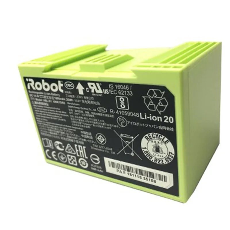 

Original 14.4V 1800mAh i7 Battery Replacement for iRobot Roomba e & i Series i7+ e5 7150 7550 i3 3150 i3+ 3550 i4 4150 Parts