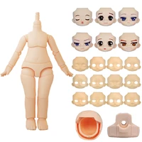 Normal White OB11 Doll Body + Head + Face 10Cm Moveable Joints Doll With Makeup Replaceable Accessories For Obitsu 11Gsc Head 1