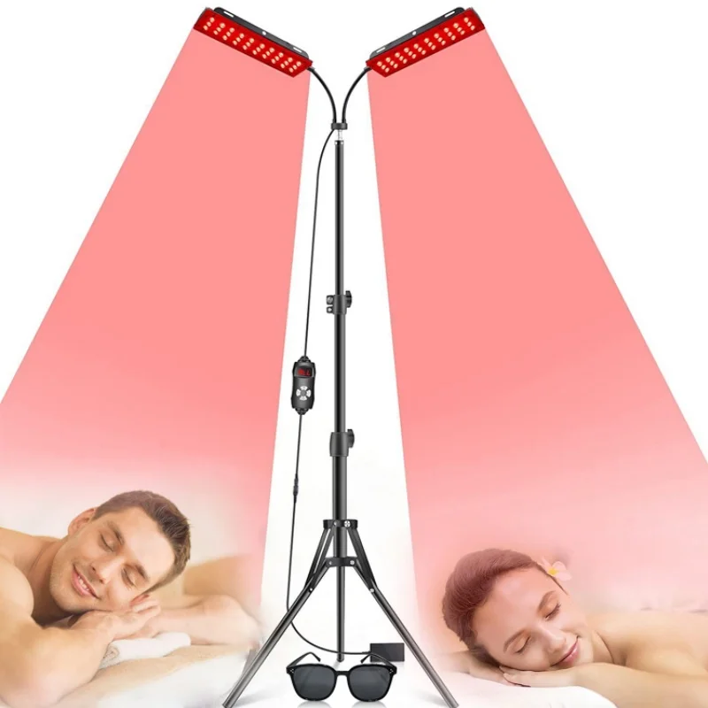 LED Red Light Therapy Lamp Infrared Light Therapy with Stand 660nm Redlight and 850nm Near Infrared Device for Skin Care